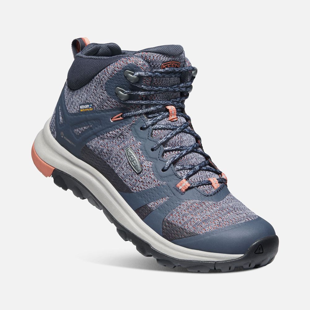 Keen Outdoor Bot Kadın Mavi - Terradora Ii Waterproof - Türkiye XIDH43951